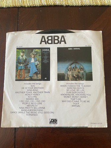 ABBA Knowing Me Knowing You/ Happy Hawaii 45 RPM Atlantic 3387 Picture Sleeve - Imagen 2 de 4