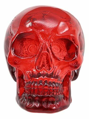 Rot durchscheinend Witching Hour Blicking Skull Miniatur Figur 2,5" lang - Bild 2 von 4