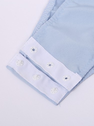 Women' Long Sleeve Bodysuit Shirt Turn-down Collar Button Down Career Top Blouse - 第 33/55 張圖片