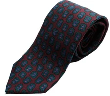 DRAKE'S London tie (24096-05)  fine pattern print Brown