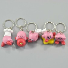6pcs Kirby  The Amazing Mirror 3D Cute Toys Cosplay Keychain Car Keyring Gift