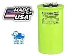 60/440USA-R - Round Run Capacitor 60 MFD 440/370V (Made in USA)HVAC DIY