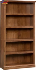 Miscellaneous Storage 5 Split Bookcase/Book Shelf, L: 35.28" X W: 13.23" X H: 69