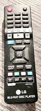LG Blu-Ray Disc Player Remote Control Model AKB73735801 Black Tested Working OEM