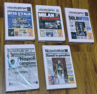DIARIO GAZZETTA DELLO SPORT NAPLES CHAMPION, INTER D'ITALIA, MILAN E' BEAUTIFUL