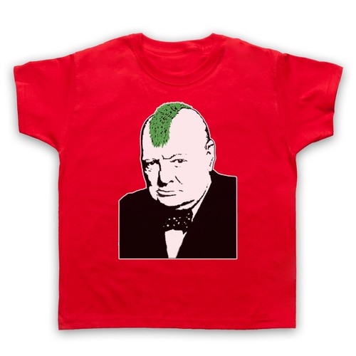 CHURCHILL PUNK STREET ART UNOFFICIAL BANKSY GRAFFITI KIDS CHILDS T-SHIRT - Picture 15 of 20
