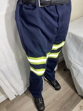 Cintas 59945-20 Comfort Flex 38X30 blue Hi-Visibility Work pant Excellent J225