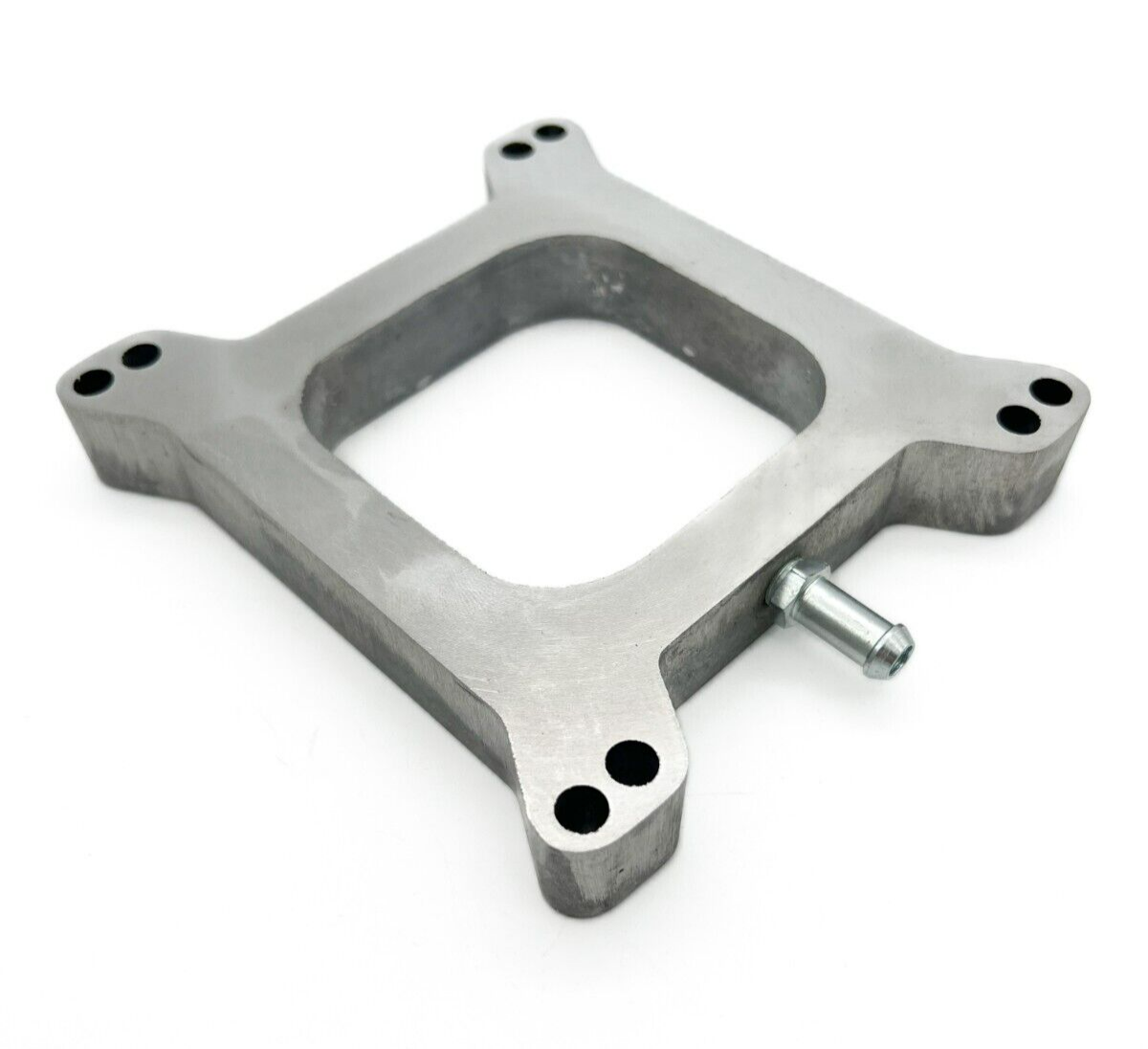 1" Inch Aluminum 4BBL Carb Carburetor Open Spacer w/ Vacuum, Studs