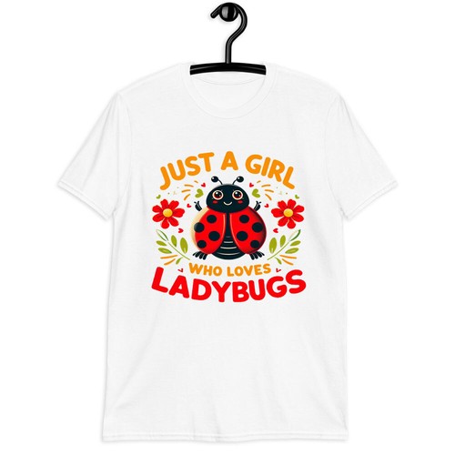 Just a Girl Who Loves Ladybugs T-shirt - Novelty Cute Zoology Insect Graphic Tee - Picture 10 of 52