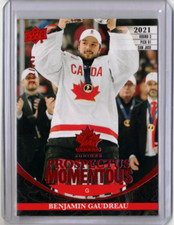 BENJAMIN GAUDREAU 22/23 Team Canada Rookie Prospectus Momentous PM-40 RED /549