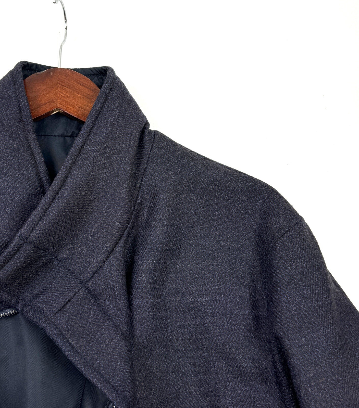 Emporio Armani Wool Blend Reversible Top Coat Size 48 #296 image 6