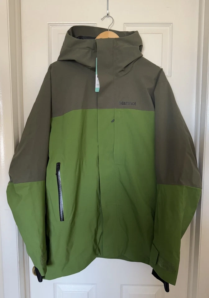 Chaqueta aislante de esquí/nieve cremallera completa Marmot para hombre grande Nori/Foliage verde Foto 2 de 4