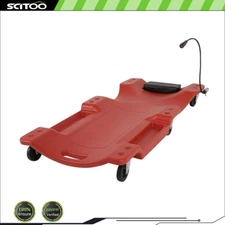 40" Mechanic Creeper Capacity 300Lbs  Car Shop Low Prof Mechanic Creeper W/ LED