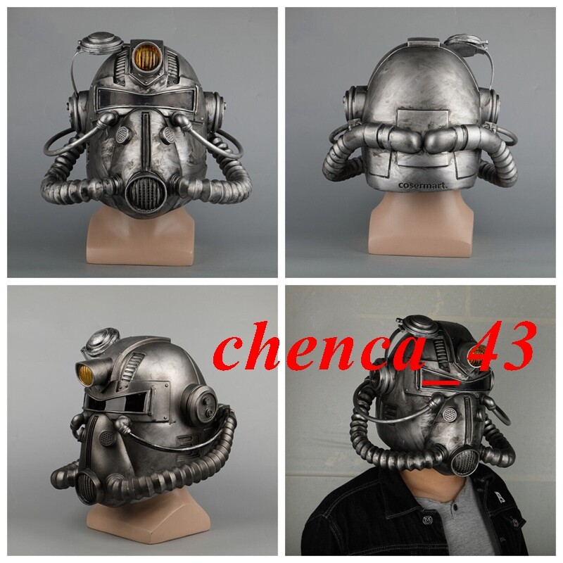 Fallout パワーアーマーヘルメットT-51b レプリカ Game Fallout 76 T-51 Power Armor Wearable Helmet Cosplay Props PVC