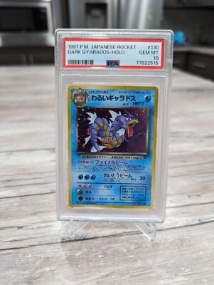 PSA 10 1997 Dark Gyarados Holo Pokemon Graded Card Japanese PSA 10 1997 Dark Gyarados Holo Pokemon Graded Card Japanese