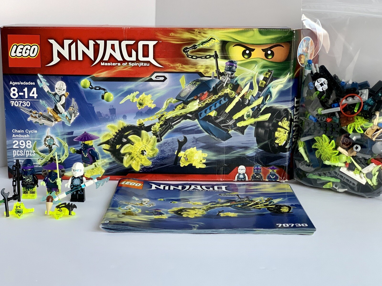 lego ninjago chain cycle ambush