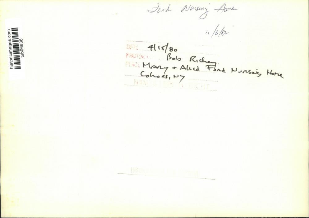 1980 Press Photo Mary & Alice Ford Nursing Home, Cohoes, New York