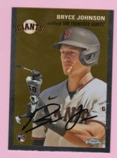 2023 Topps Chrome Platinum Bryce Johnson RC #20 San Francisco Giants