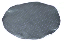 Umberto Algodon Gray & Lilac Dot Silk Pocket Round - $75 Retail New