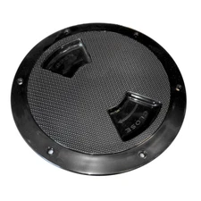 Sea-Dog 336167-1 Textured Quarter Turn Deck Plate Black 6"