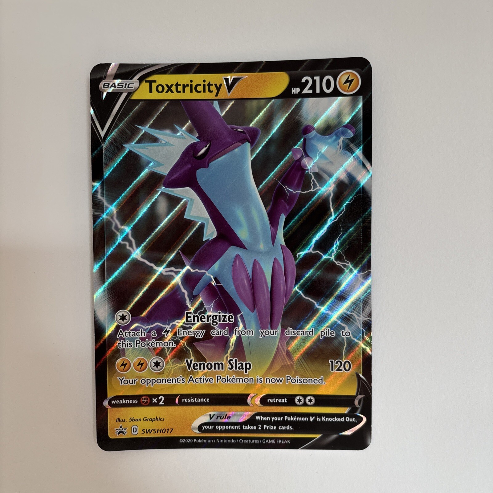 Toxtricity V SWSH017 Black Star Promo Holo Mint Pokemon Card