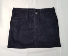 GAP KINDER MÄDCHEN ALTER 5 JAHRE W20" MARINEBLAU KORD KURZER ROCK REISSVERSCHLUSS UND TASCHEN