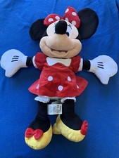 Disney Collezioni Minnie Mouse Peluche w818-7201-5 Rosso Pois Fiocco Vestito 18"