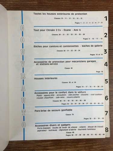 Automobile Catalogue General 1971 COUVRAUTO ACCESSOIRES DE CONFORT - Imagen 3 de 8