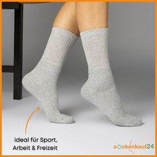 10 bis 100 Paar Tennissocken Grau Sportsocken Herren Damen Socken Baumwolle
