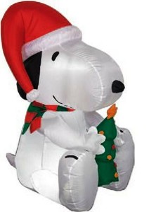 Rare Gemmy 41 Tall Airblown Snoopy With Christmas Tree Yard Inflatable Ebay