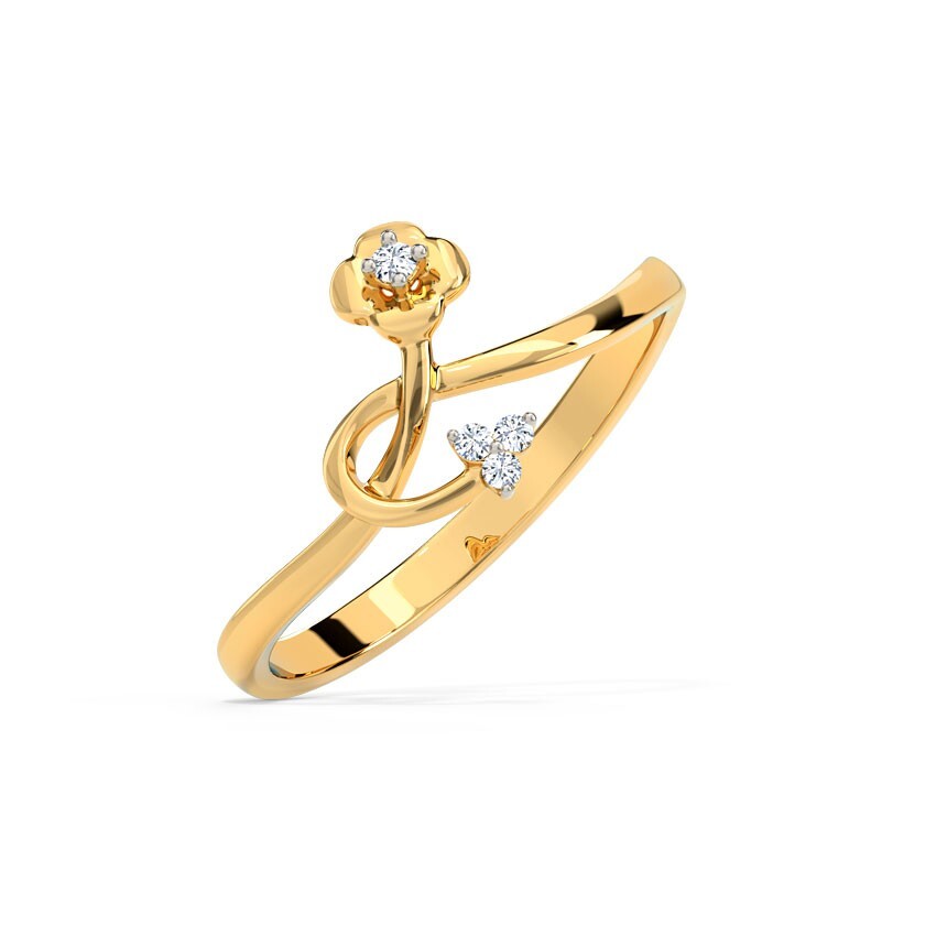 Moissanite Engagement Ring – Elegant Women’s Jewelry, Floral Ring, Gift for Her-image