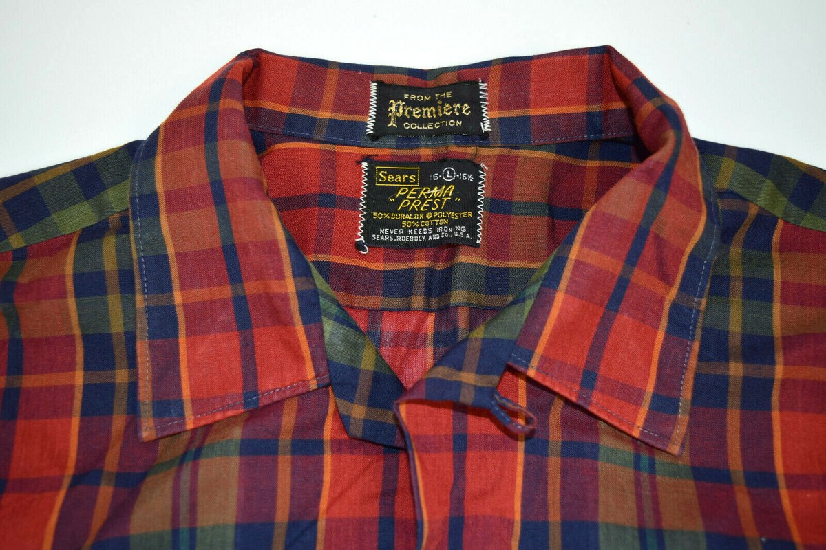 トップス 1950's SEARS L/S SHADOW PLAID FLANNEL 1950's SEARS L/S SHADOW PLAID FLANNEL - メルカリ