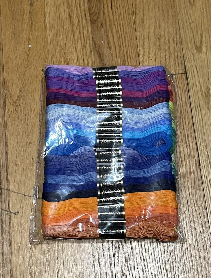 100 Piece Cotton Embroidery Floss Full Skeins Various Colors as Shown - Image 3 of 3