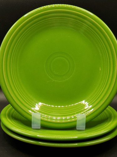 Fiestaware USA Green 7" Salad Plate Set of 3 - Picture 4 of 5