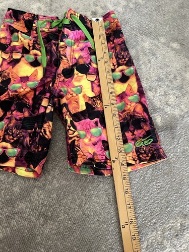 Nike 6.0 Boys Size 5 Cool Cat Print Board Shorts Swim Suit - Picture 7 of 13