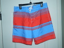 Men's Gap Red  Blue Board Shorts Size Medium
