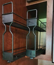 SpaceAid Pull Out Spice Rack Organizer for Cabinet, Heavy Duty Slide Out Seasoni