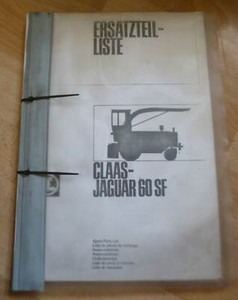 Claas Feldhäcksler Jaguar 60 SF Ersatzteilliste