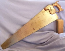 HENRY DISSTON KEYSTONE SAW MFG CO first type etch split nut No 107 saw 28 in