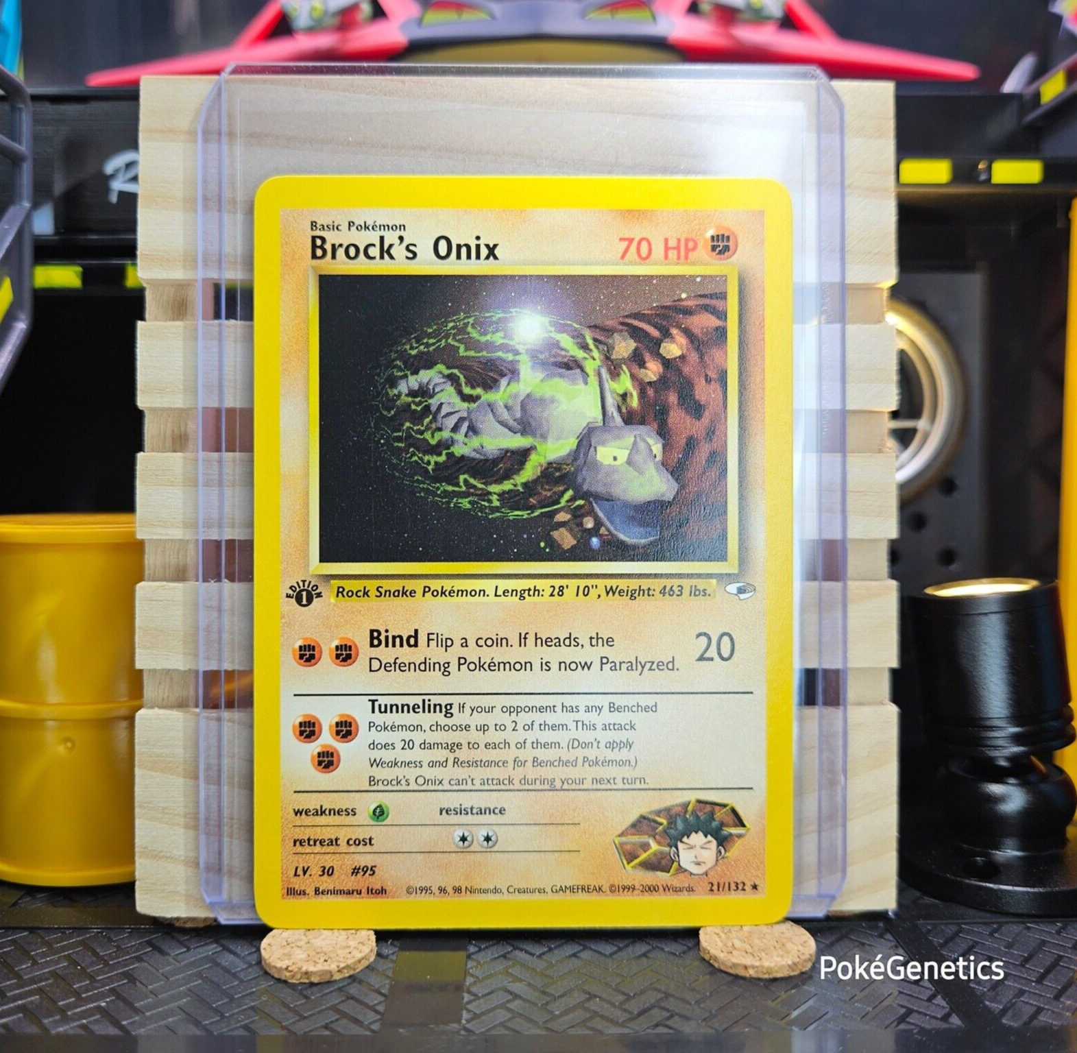 Mavin  Brock's Onix. Pokemon TCG. Gym Heroes. 21/132. Rare.