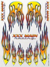 Pro Flames Sticker Sheet XXX Main Racing S009