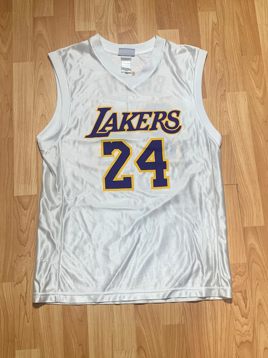 Kobe Bryant #24 Los Angeles Lakers NBA Black Jersey Style T-Shirt Men's  MEDIUM