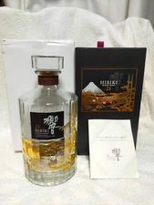 Suntory Hibiki 21 Years Empty Crystal Glass Bottle 花鳥風月 Japanese Whiskey 響 Box