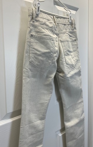 NWT Boys GAP 1969 Straight Fit Gray Ivory Black Fill Jeans Pants, SIZE 12 - Picture 12 of 16