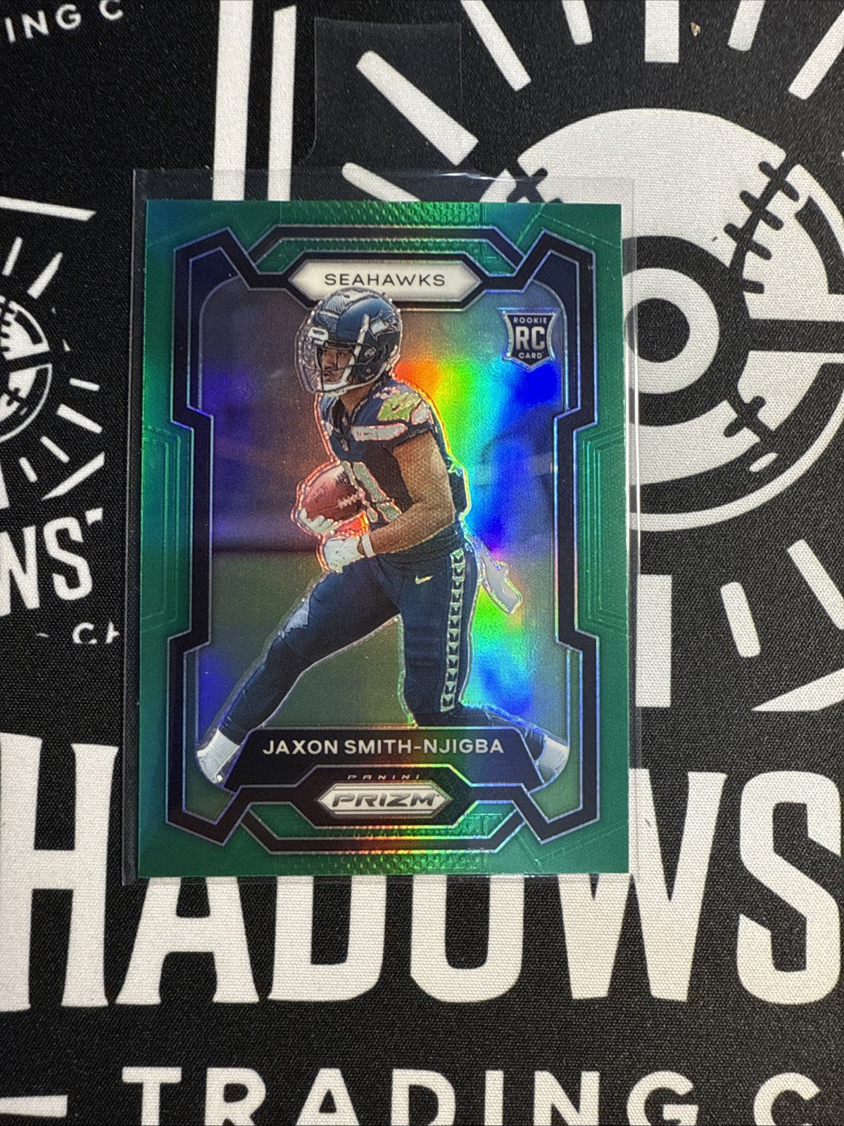 2023 Panini Prizm - Rookies Jaxon Smith-Njigba #390 Green Prizm (RC)