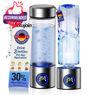 2026 UPGRADED HYDROGEN WATER BOTTLE GENERATOR - 6000PPB SPE/PEM IONIZER