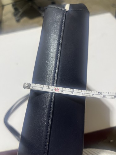 Bolso de hombro/cartera para mujer Preston & York azul/blanco estilo náutico - Imagen 9 de 9