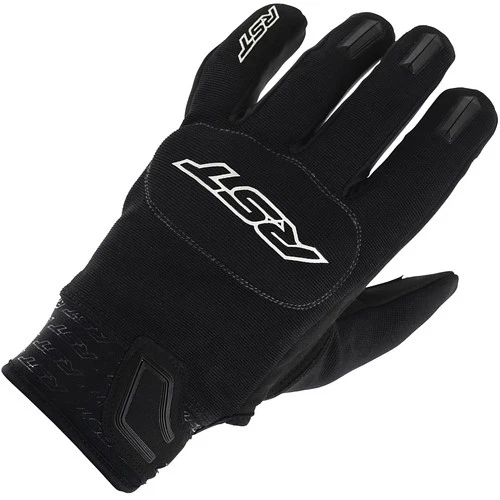 RST Motorbike Motorcycle Rider Ce Textile Gloves Black / White