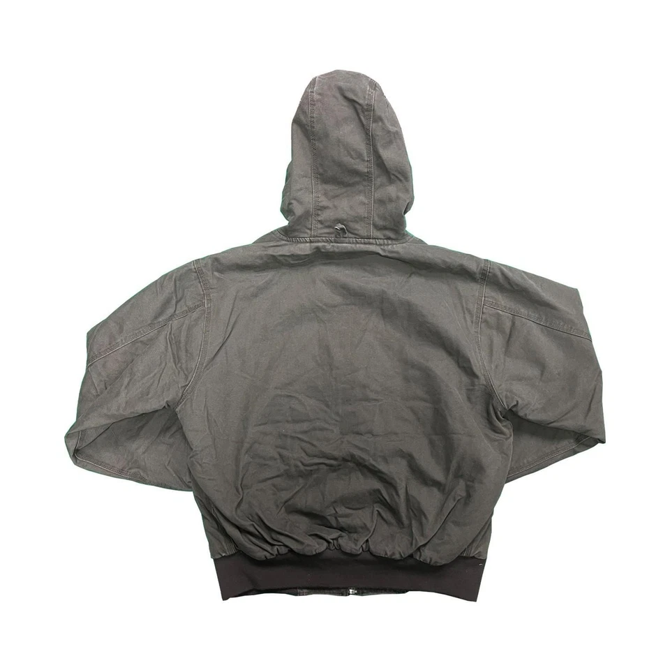 Chaqueta Dri Duck Para Hombre Tabaco Cheyenne Lona Resistente Capucha Trabajo (S05) Foto 3 de 4