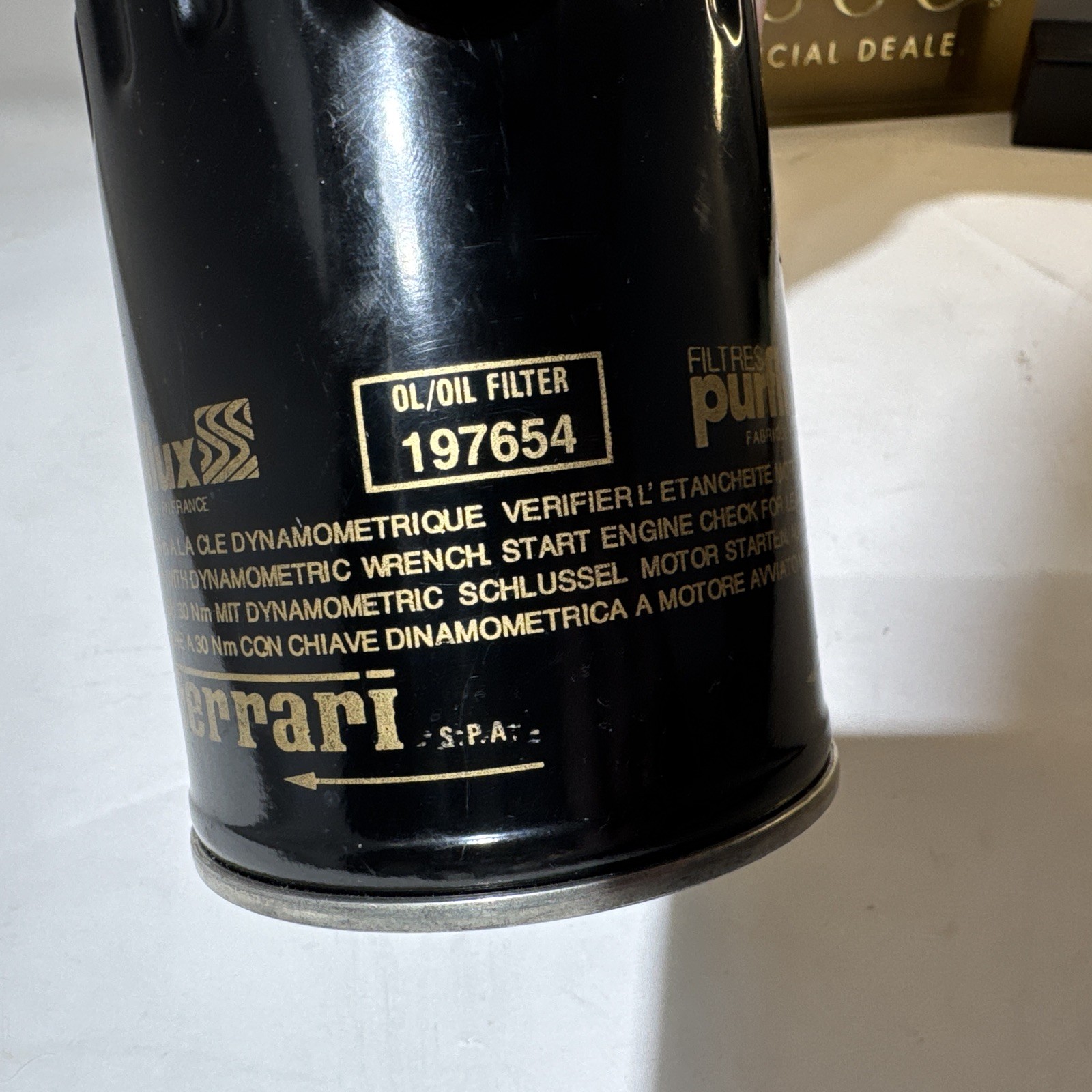 New Purflux LS 925 Metal Screw-On FERRARI Oil Filter & Seal - 197654 - 30NM